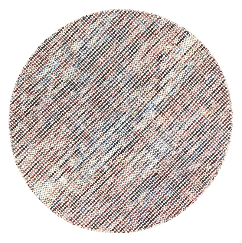 Nordic Multi Reversible Wool Round Rug 1