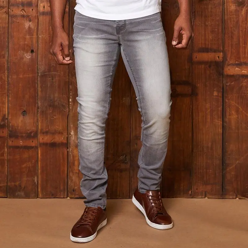 Okavango Super Slim Denim - Light Grey 1