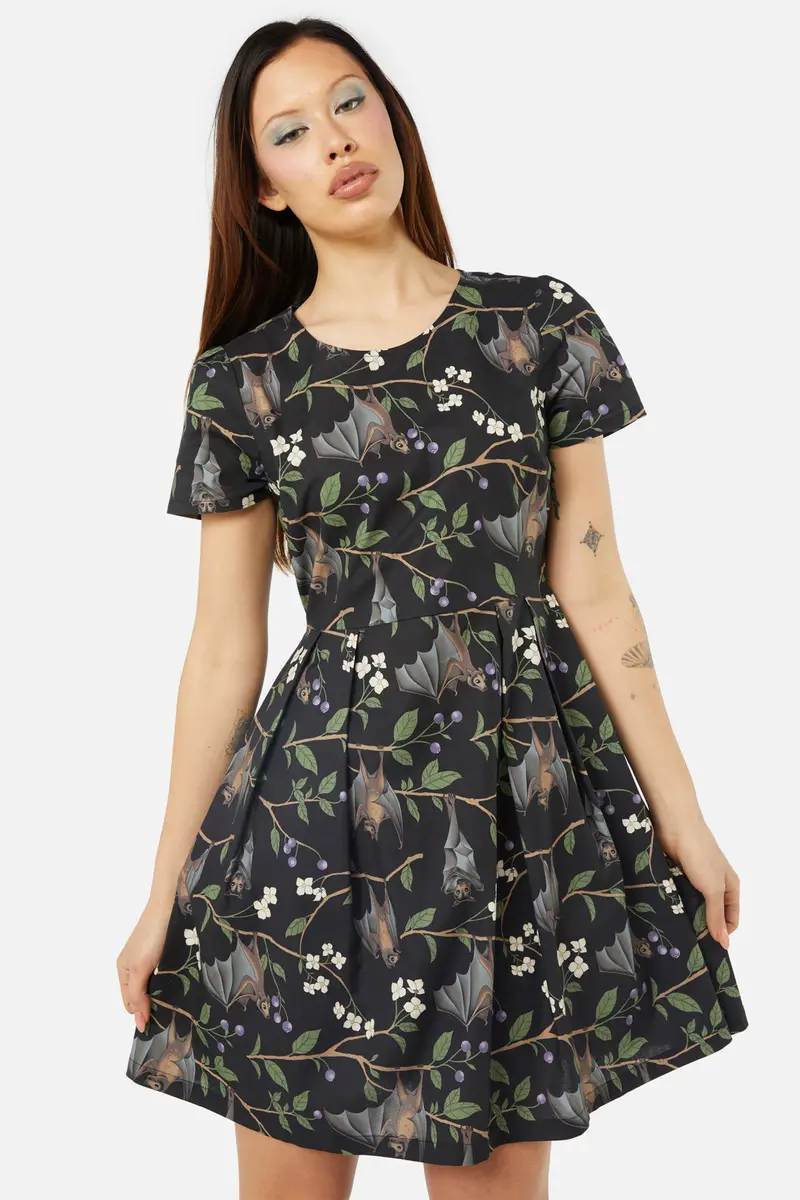 Old World Printed Dress 1