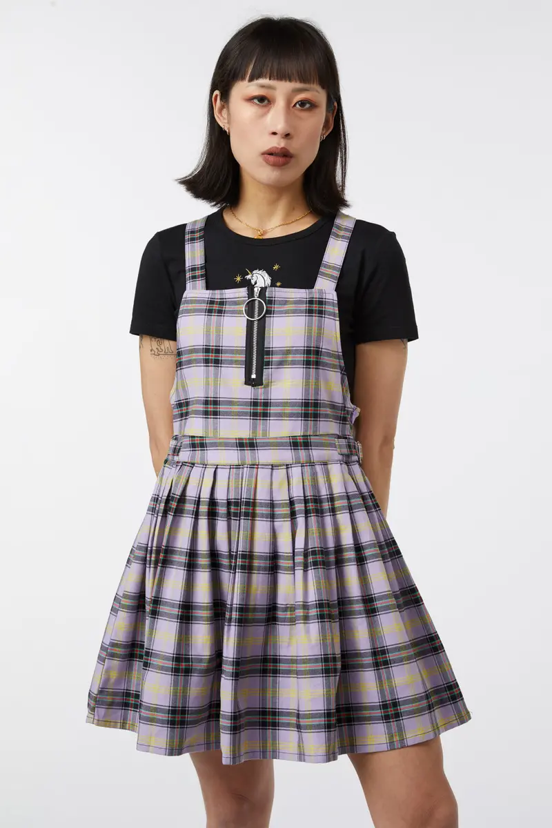 Outsider Tartan Pleat Pinny 1
