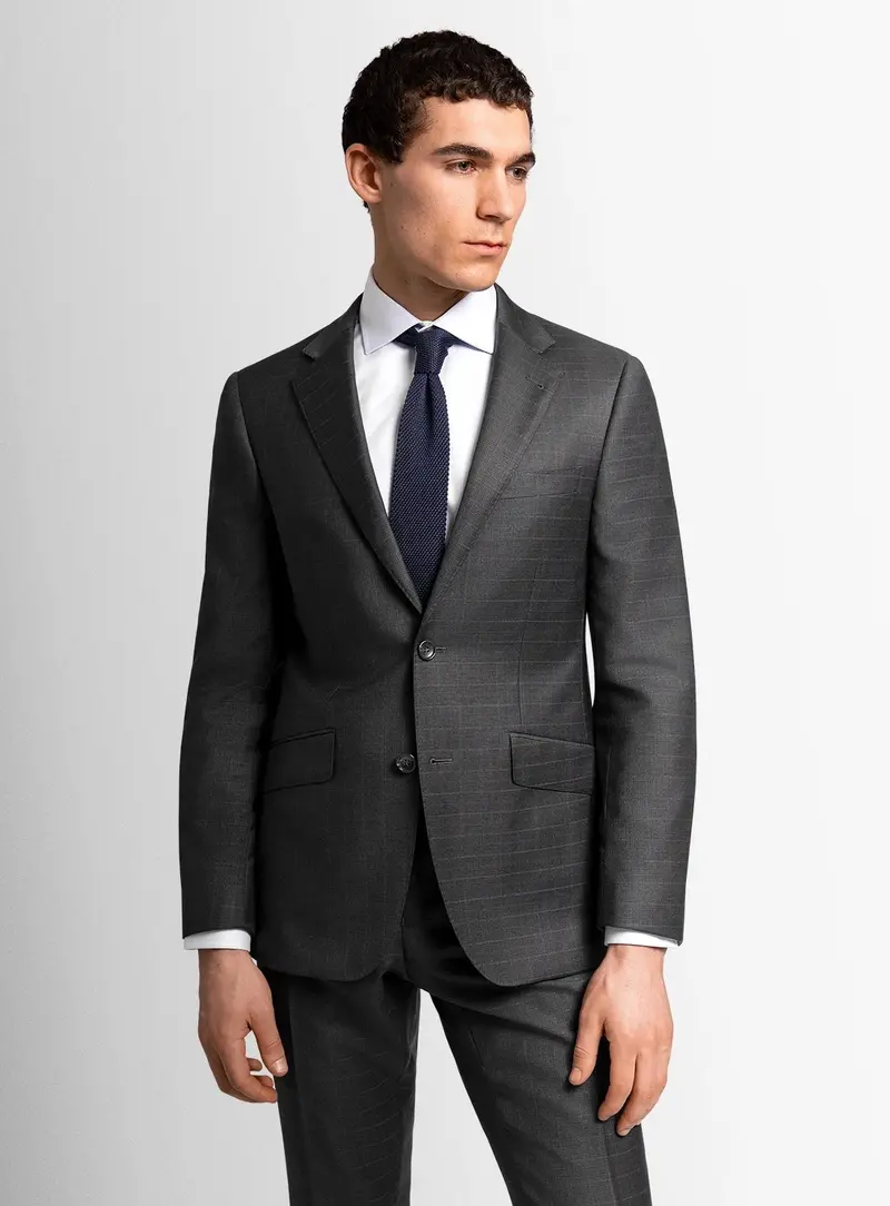Paolo Overcheck Charcoal Suit 1