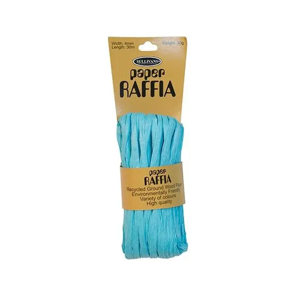 Paper Raffia, Peacock- 4Mm X 30M 1