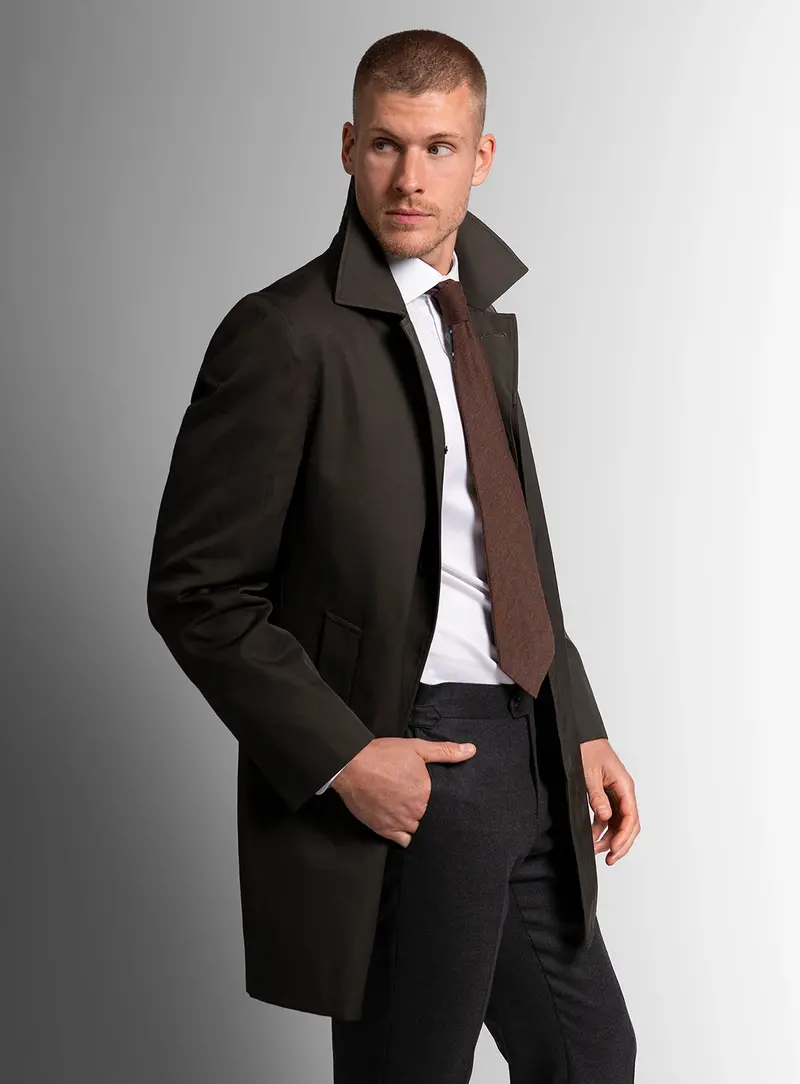 Paracqua Olive Raincoat 1