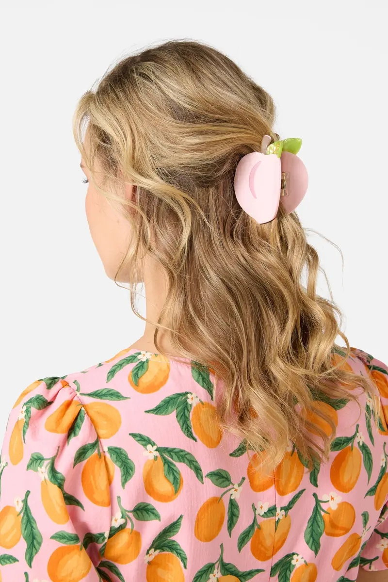 Peach Fruit Claw Clip 1