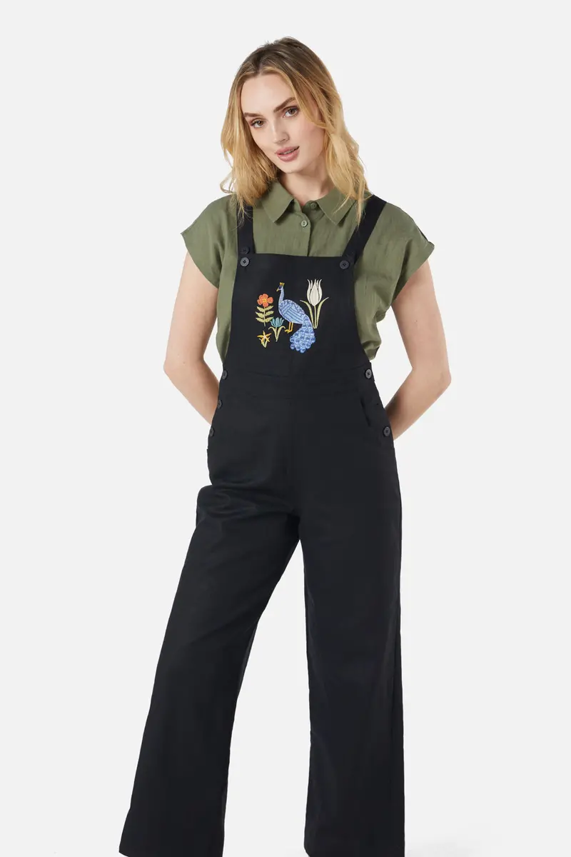 Peacock Emb Overalls 1