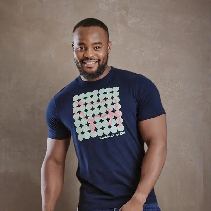 Pebble Nguni Crew Tee - Midnight 1