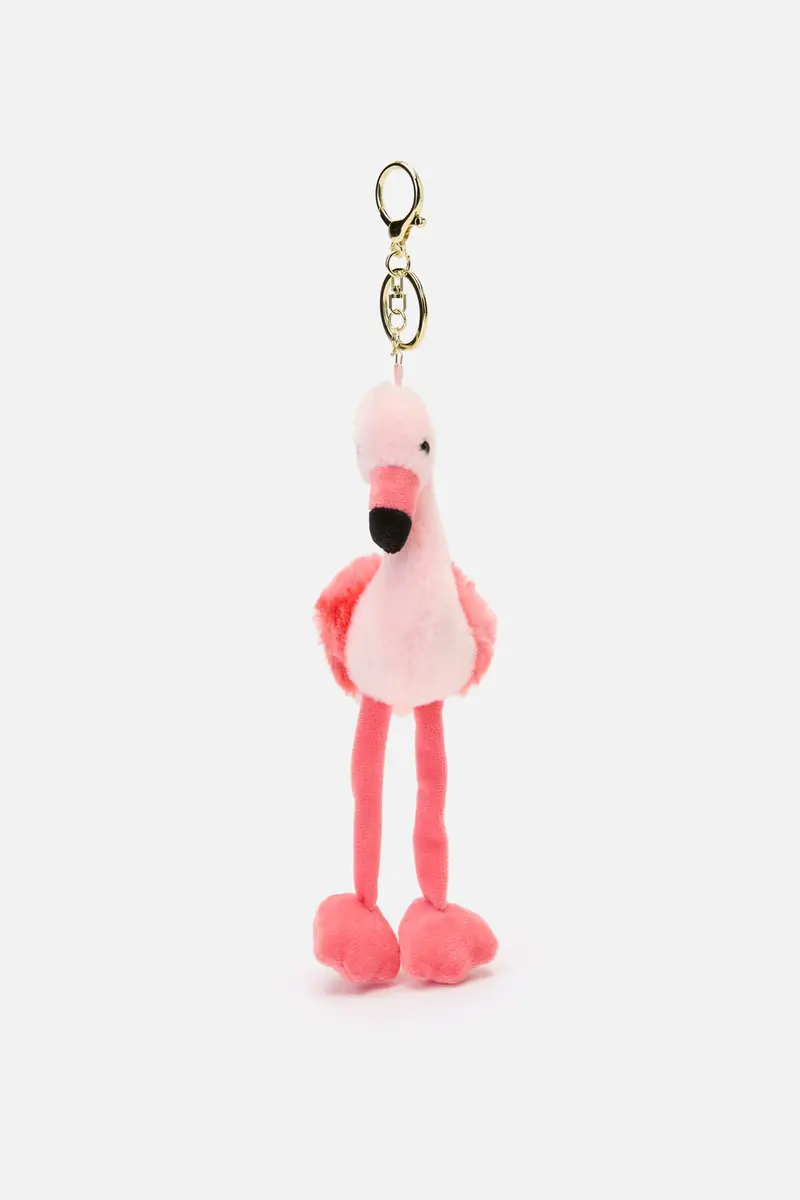 Pink Flamingo Bag Charm 1