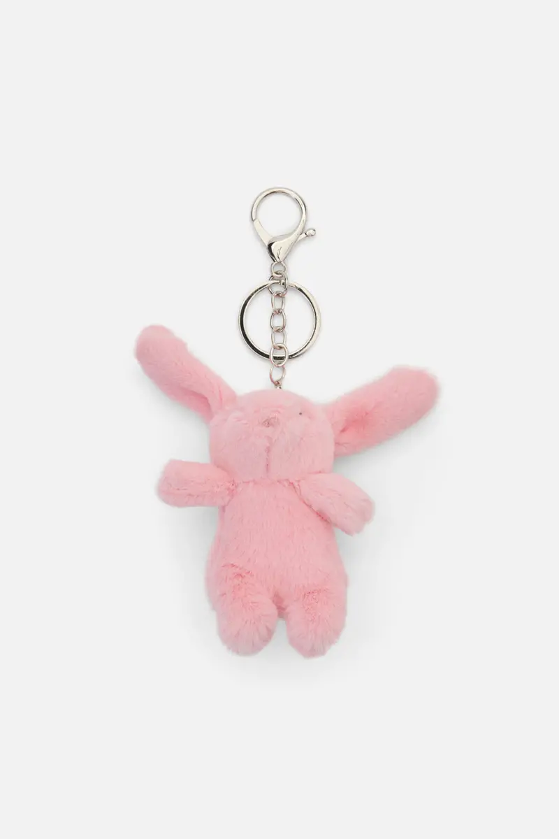 Pink Rabbit Bag Charm 1