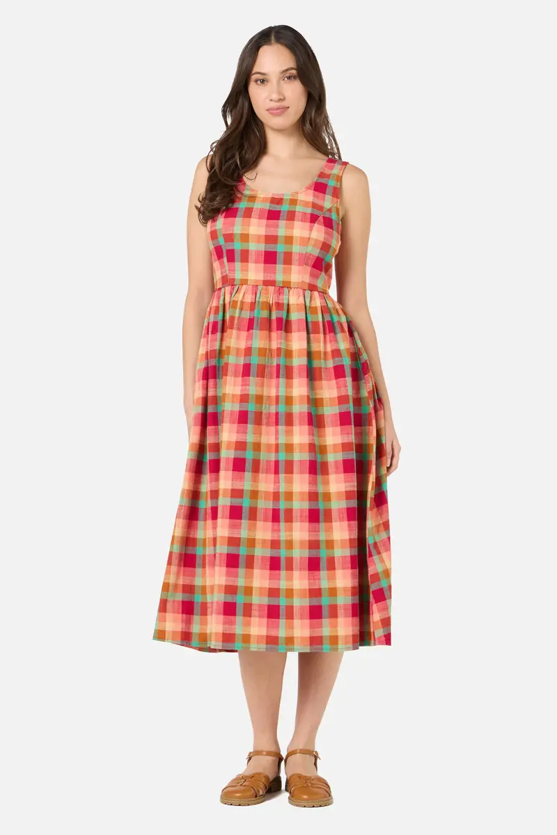 Piper Check Midi Dress 1