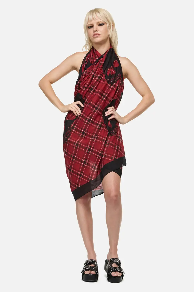 Piracy Tartan Cotton Sarong 1