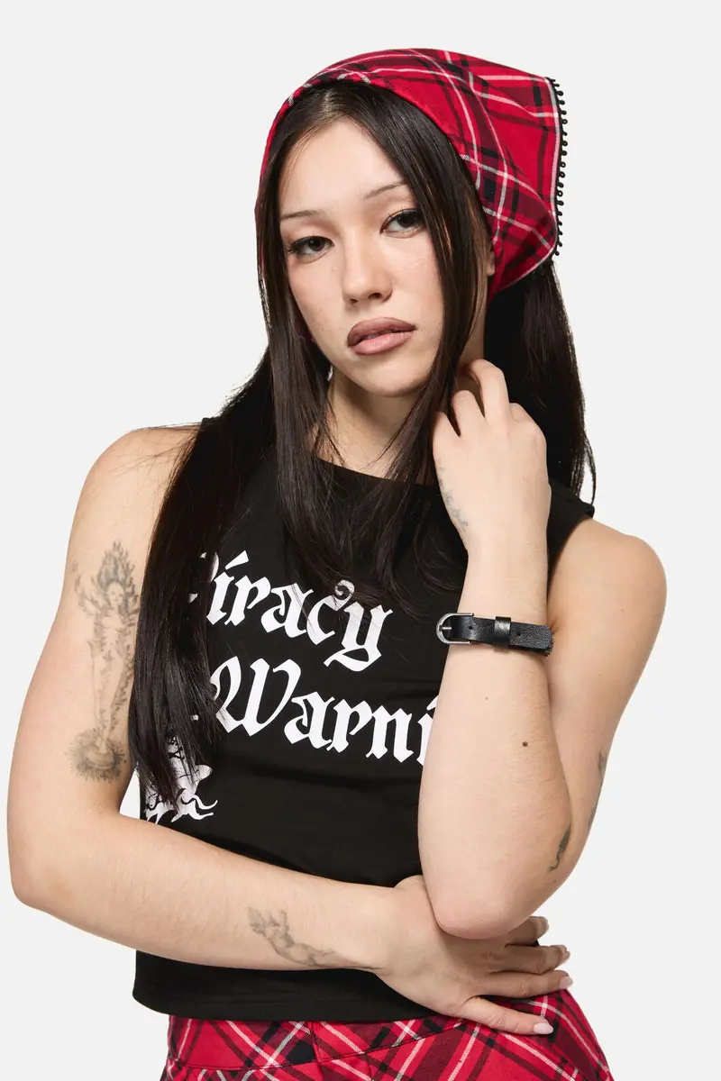 Piracy Tartan Head Scarf 1