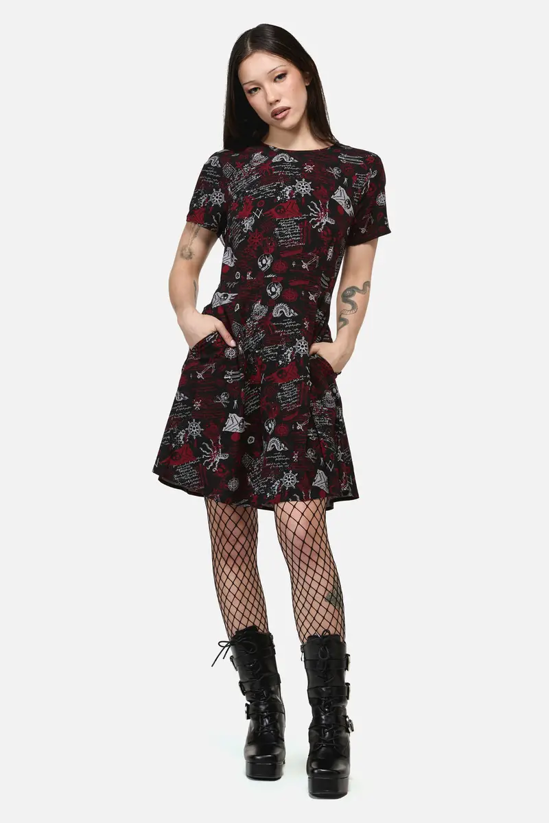 Pirate Punk Print Dress 1