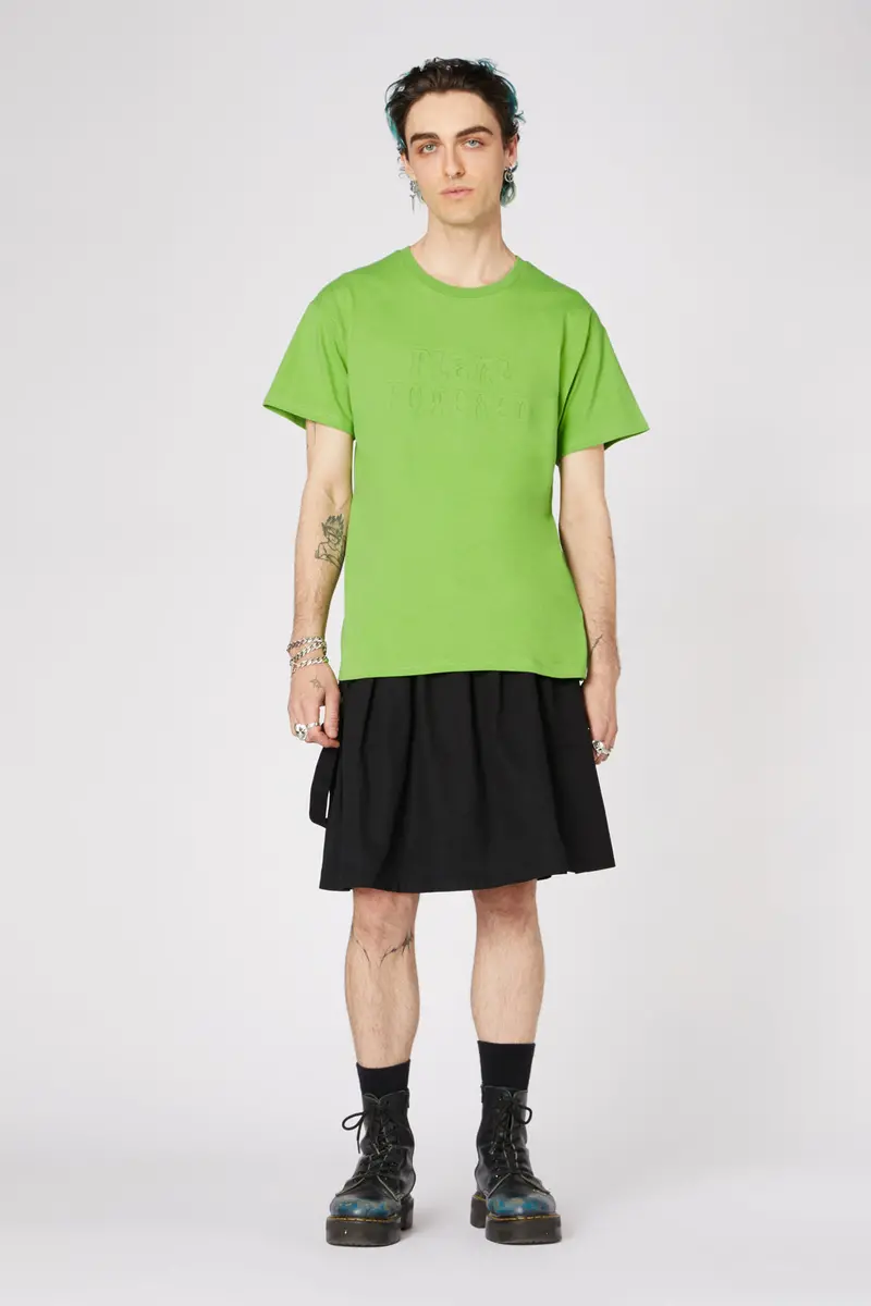 Plant Embossed Cotton Tee 1