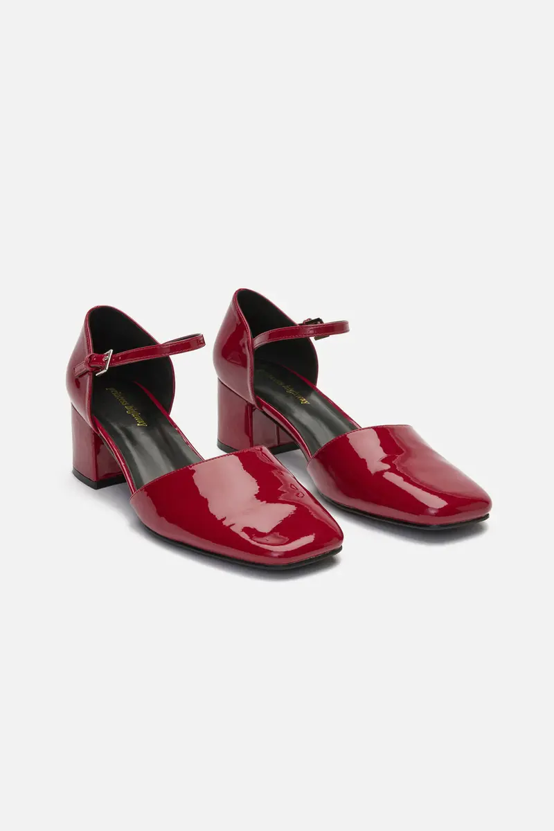 Plum Sweet Buckle Heel 1