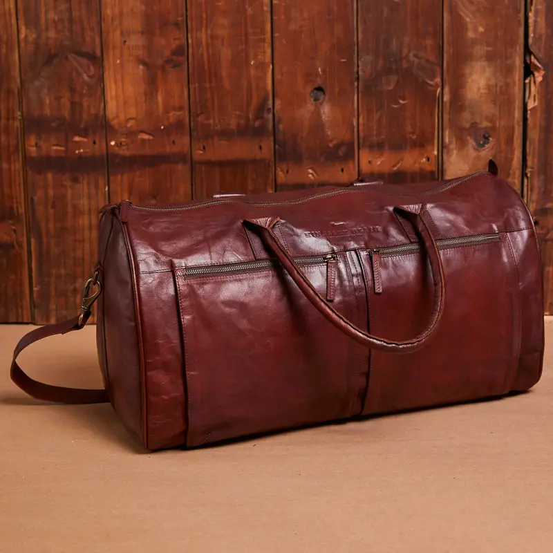 Pondo Pocket Duffel Bag Tan 1