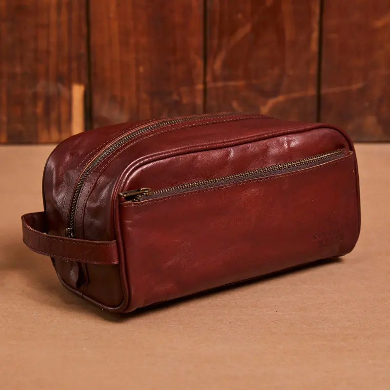 Pondo Toiletry Bag Tan 1