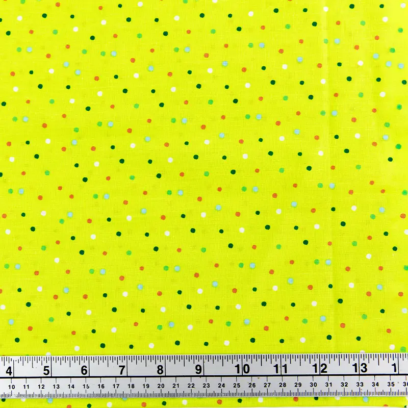 Print Craft & Quilting Fabric, Multi Dots- Width 110Cm 1