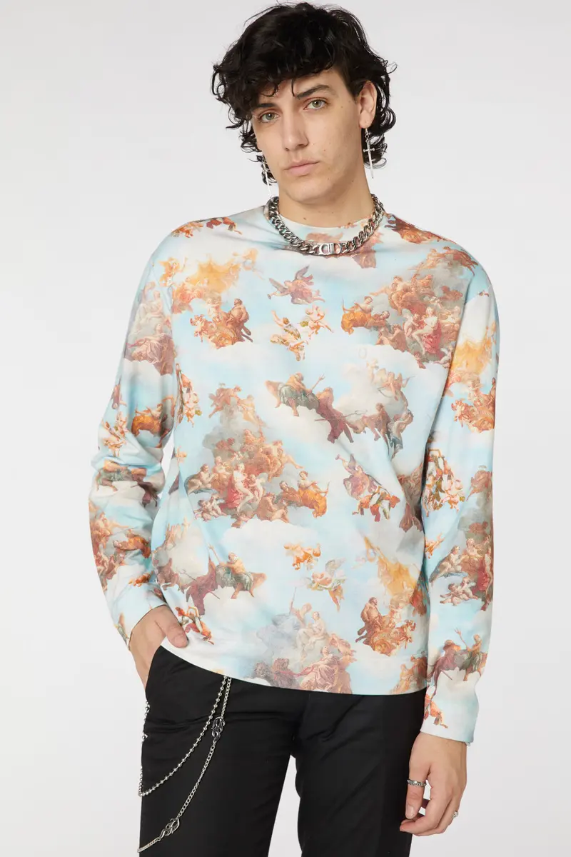 Printed Art Mural Sweater 1