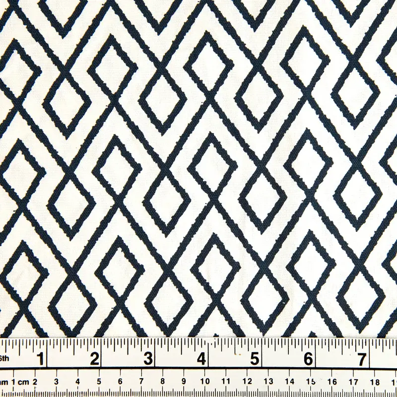 Printed Cotton Duck Fabric, Black Joint Mesh- Width 140Cm 1