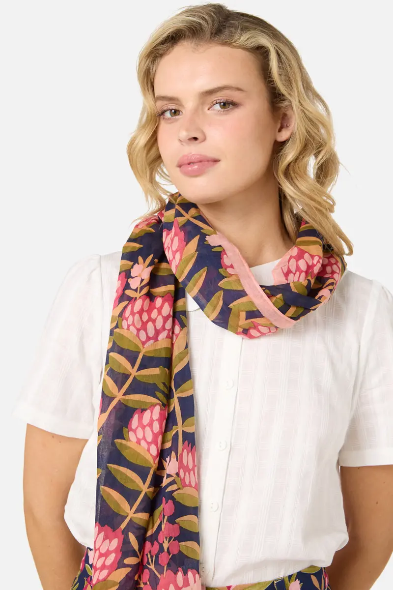 Protea Cotton Scarf 1