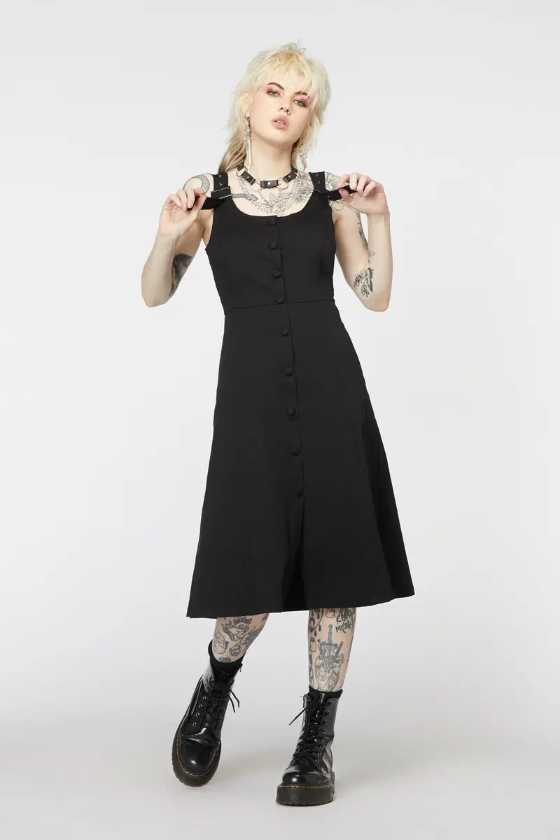 Punk Buckle Midi Pinafore 1