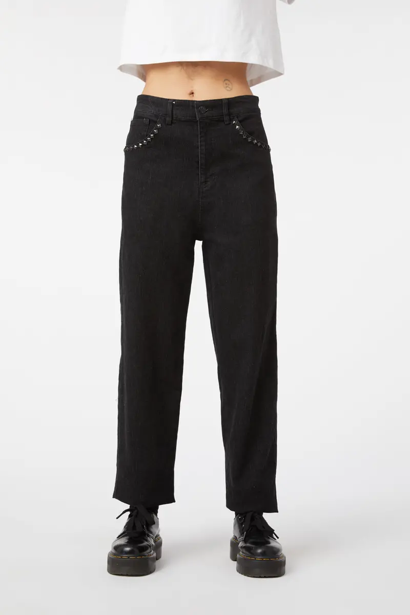 Punk Stud Denim Jeans 1