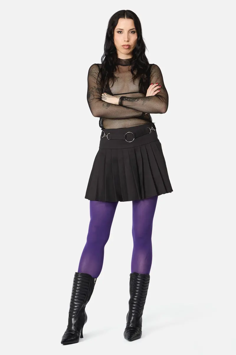 Purple Plain Tights 1
