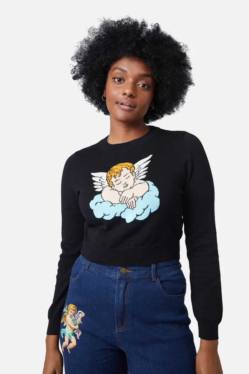 Quirky Cherub Cotton Knit 1