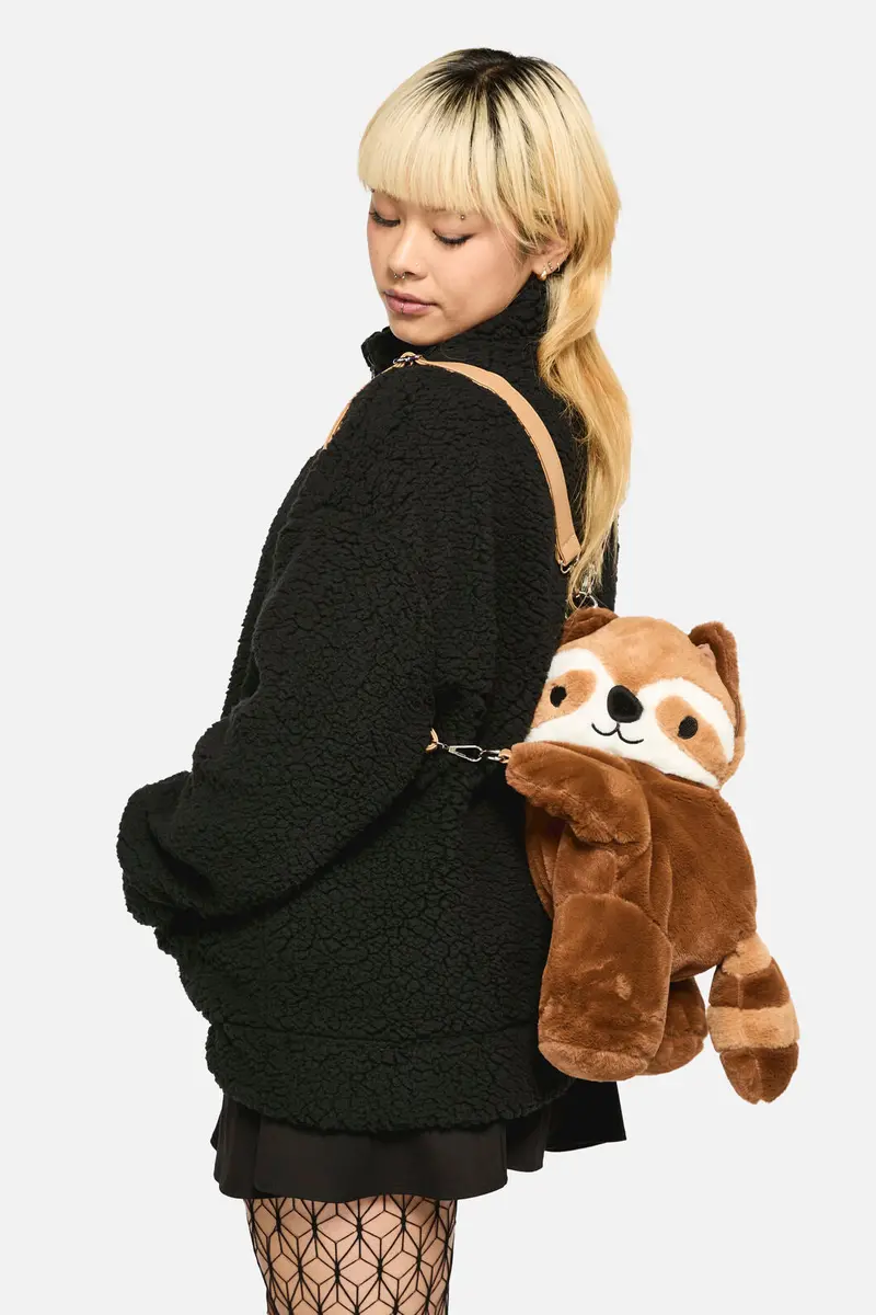 Raccoon Plush Backpack 1
