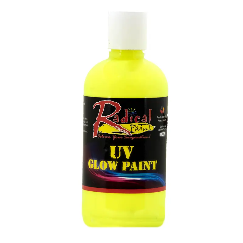 Radical Paint Uv Glow Paint, Yellow 1