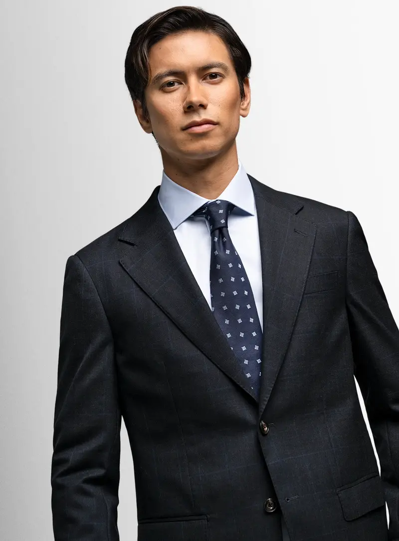 Rafael Check Charcoal Grey Suit 1
