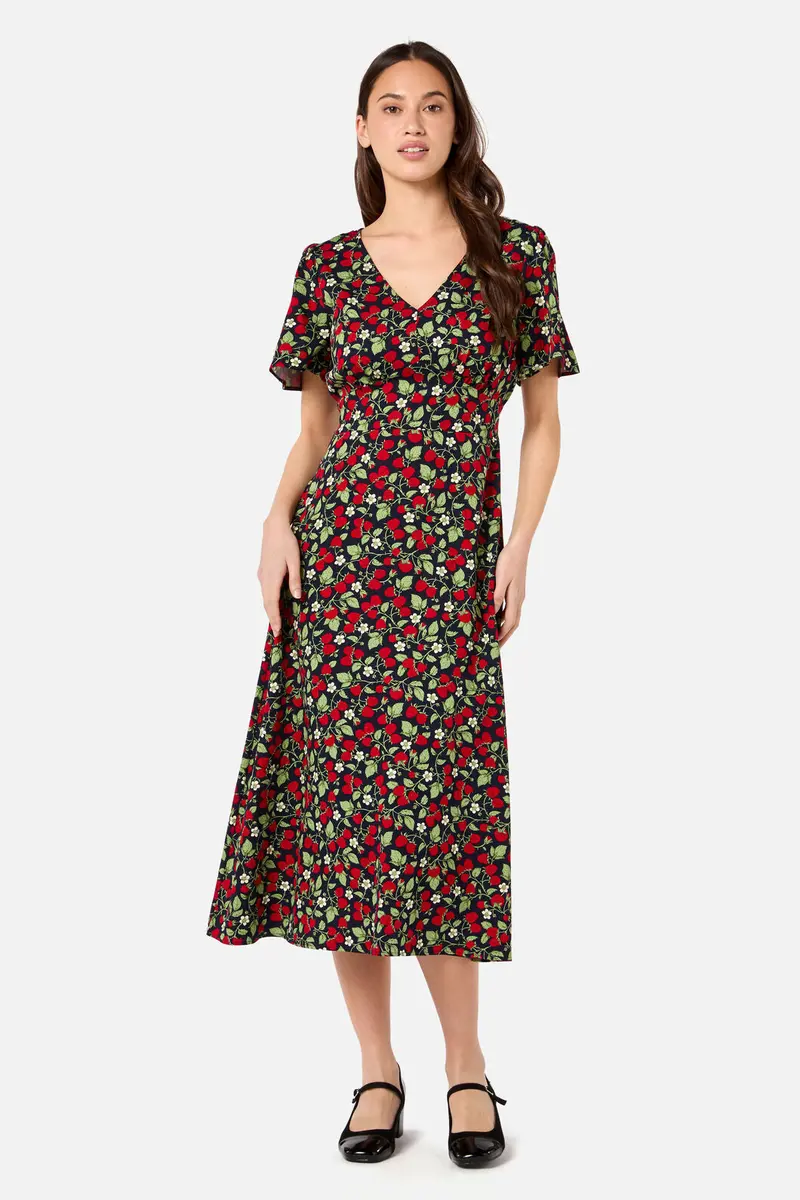 Raspberry Midi Dress 1