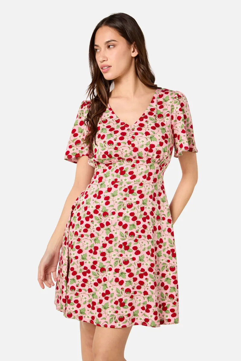 Raspberry Mini Dress 1