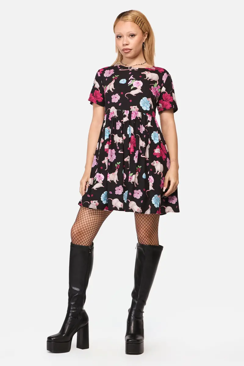 Rat-A-Tat Print Dress 1