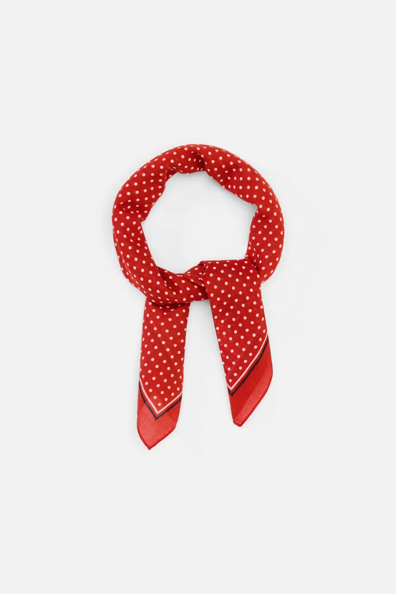 Red Polka Dot Scarf 1