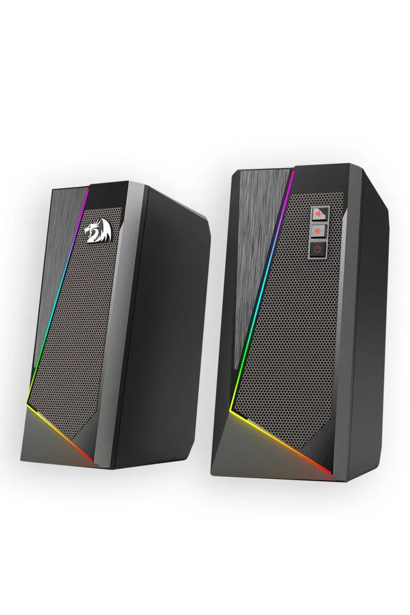 Redragon Gs520 Anvil Black Vertical Rgb Touch Control Desktop Speaker 1