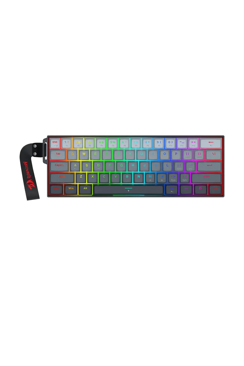 Redragon K617ggb-Rgb-Mp Fizz Grey 60% Rapid Trigger Magnetic Rgb Gaming Keyboard 1