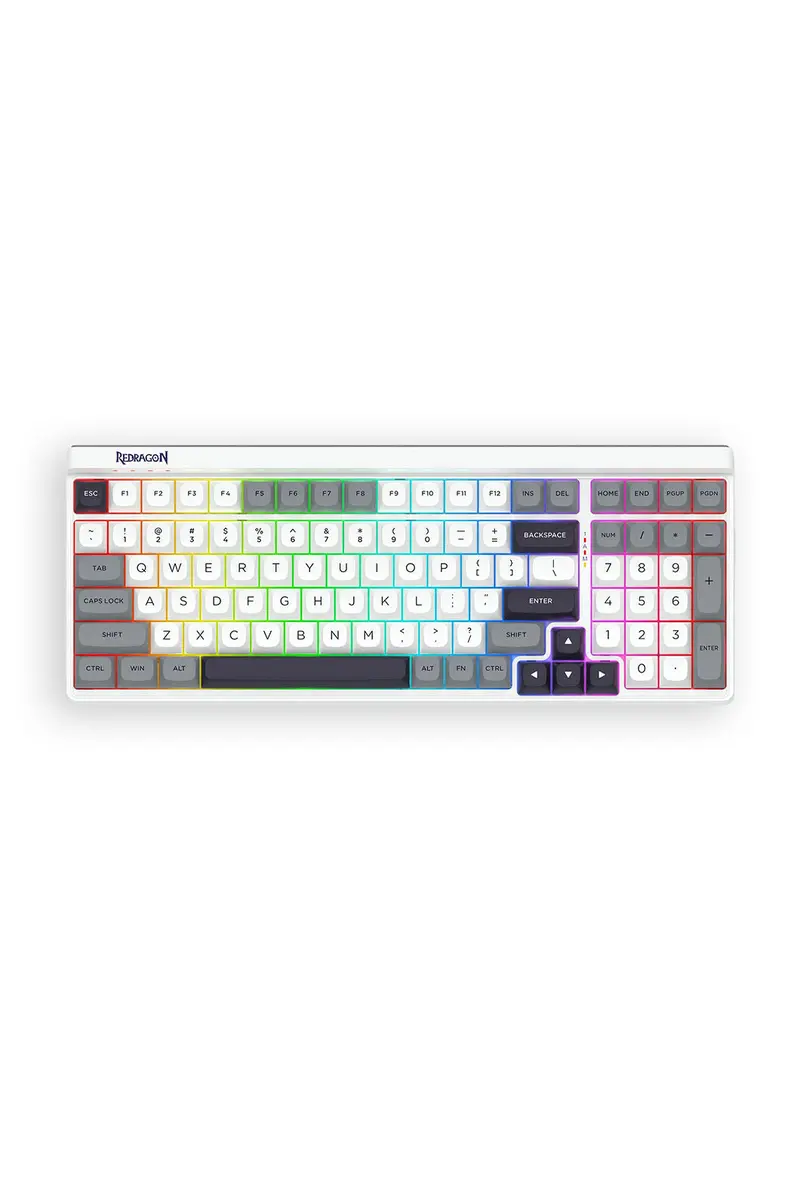 Redragon K656wgb Rgb Pro Garen Pro White Full Size Wireless Mechanical Keyboard 1