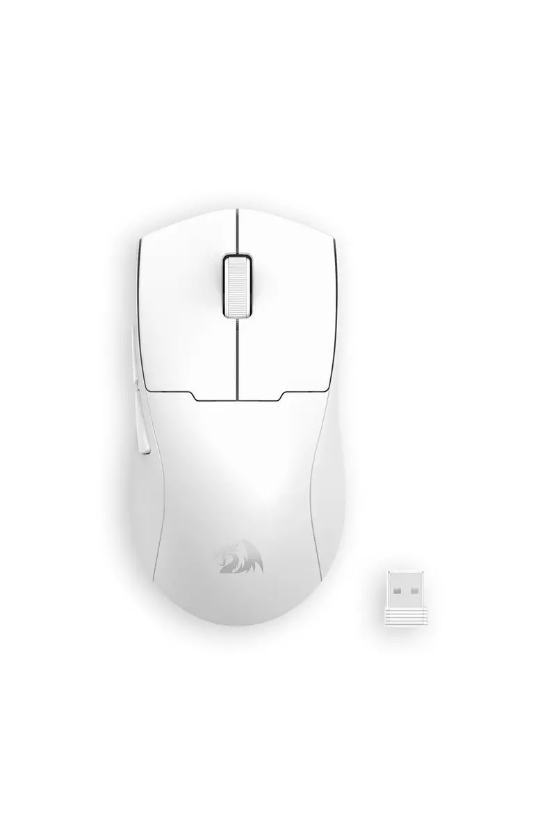 Redragon M918-Pro K1ng Max White Ultra-Light Tri-Mode 26000 Dpi Esports Gaming Mouse 1