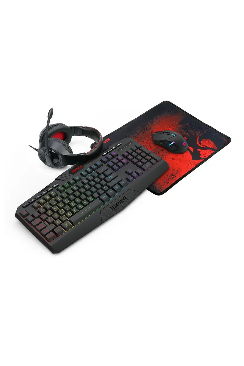 Redragon S101 Ba 3 4-In-1 Combo Black Gaming Peripheral Bundle 1