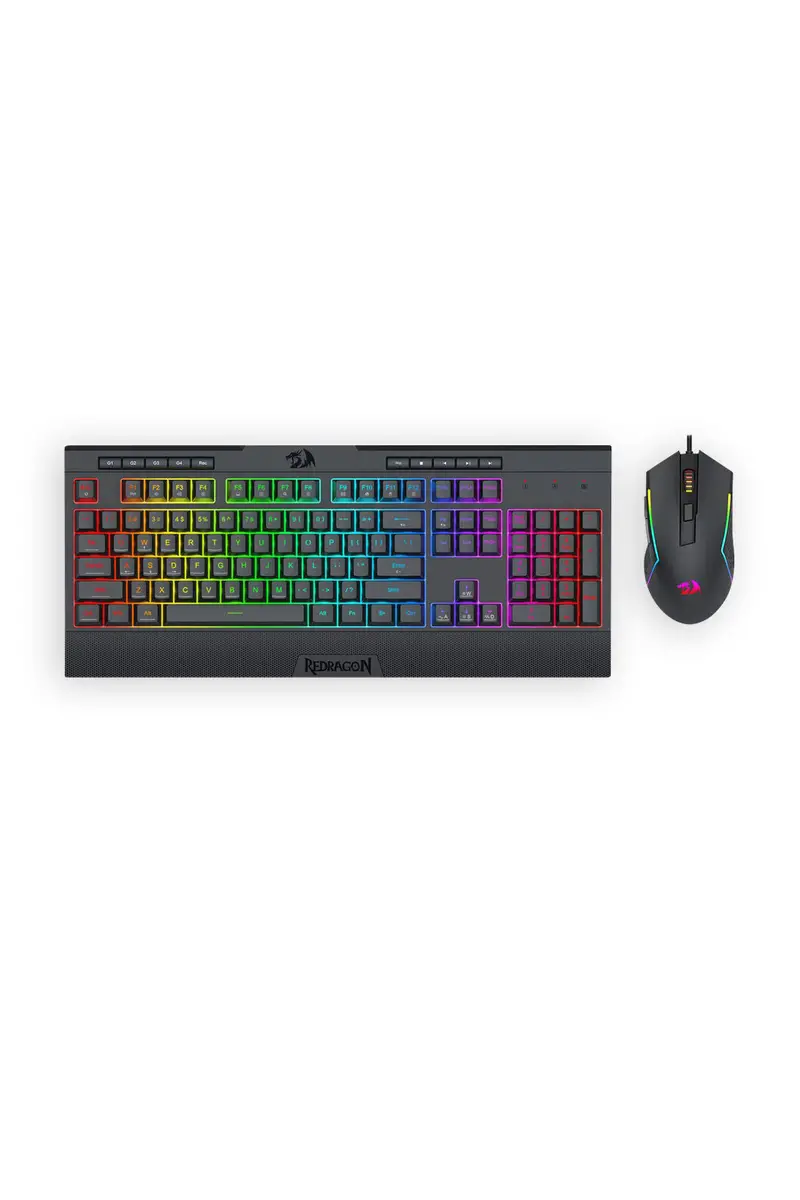 Redragon S151 Black Full Size Wired Comfort Keyboard Mouse Combo 1