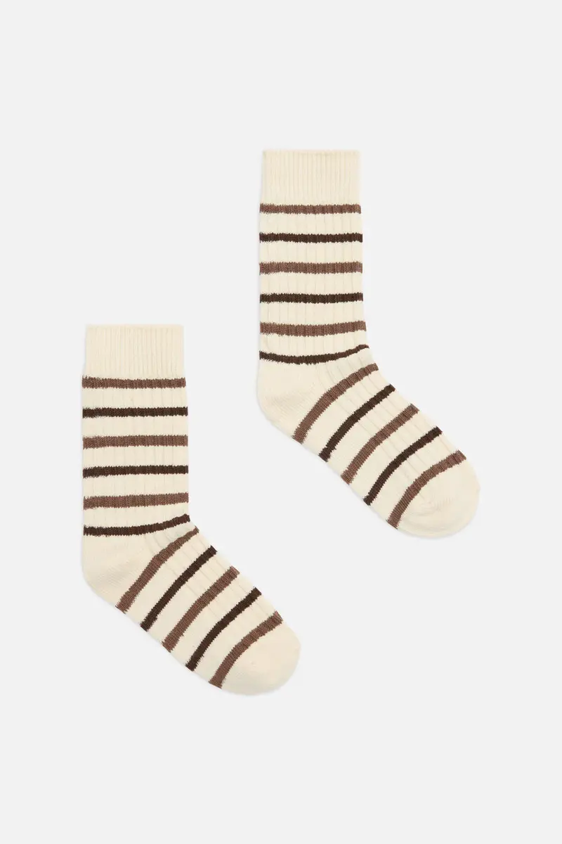 Rib Stripe Socks 1