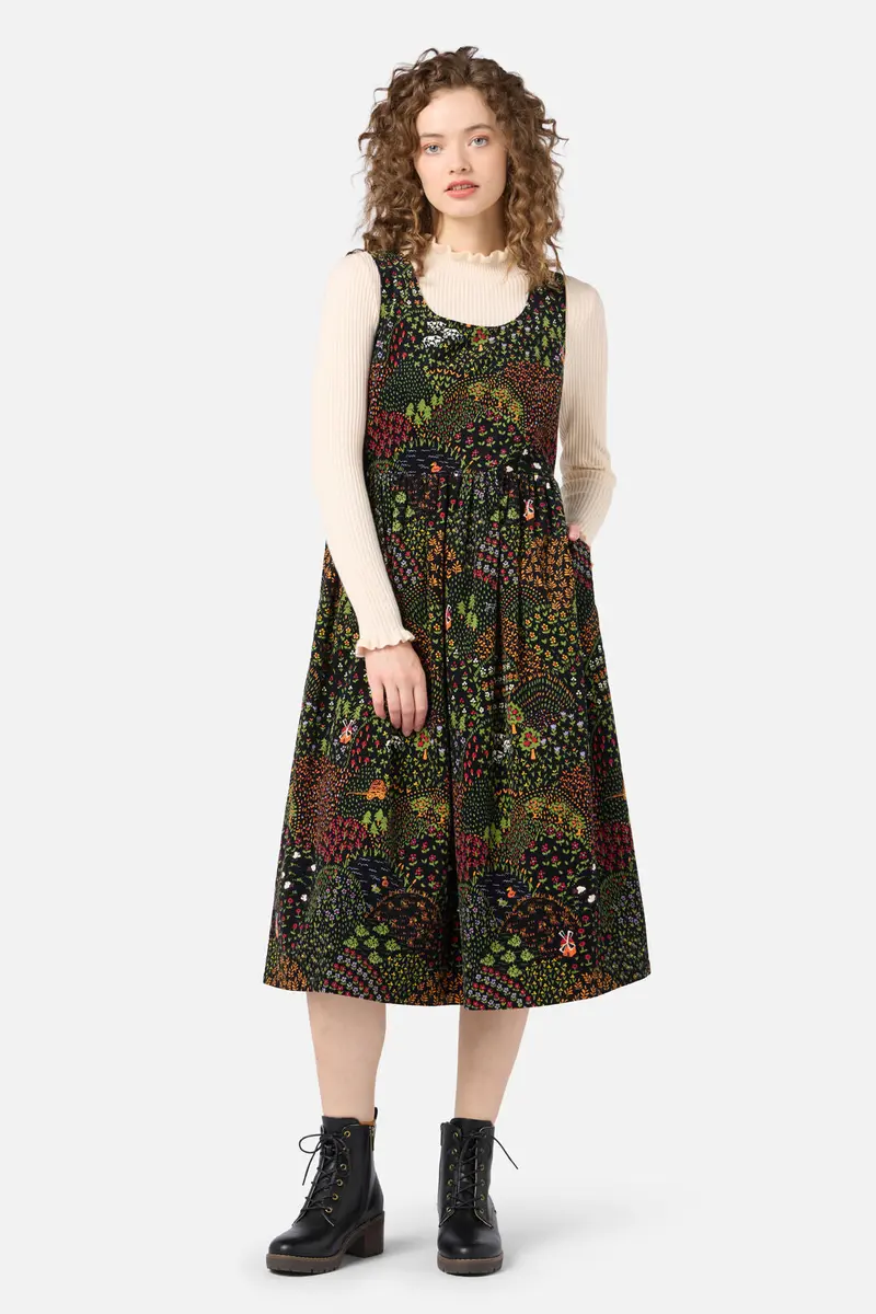 Rolling Hills Cord Midi Dress 1