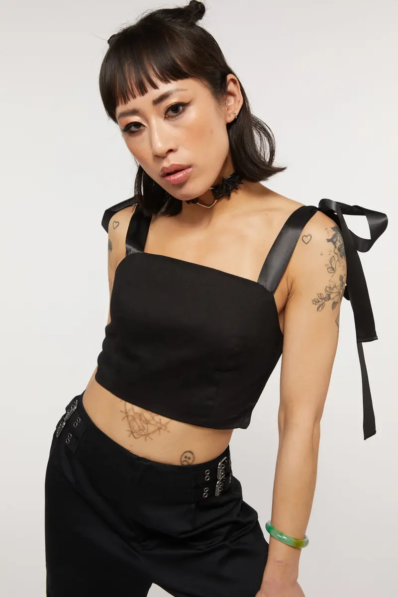 Romance Ribbon Strap Top 1