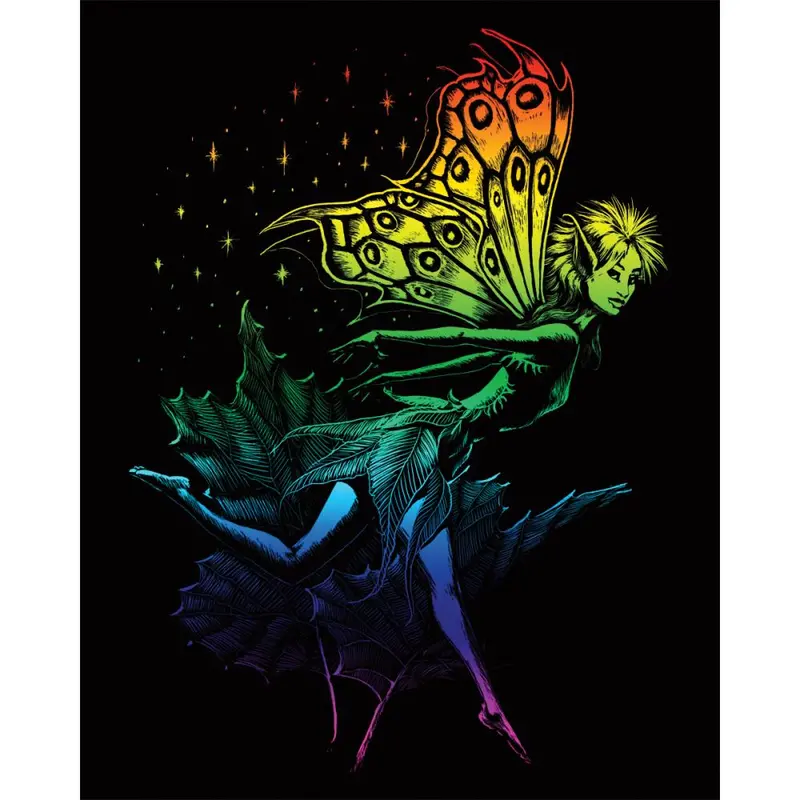 Royal Langnickel Rainbow Foil Engraving Art, Dancing Fairy- 8X10" 1