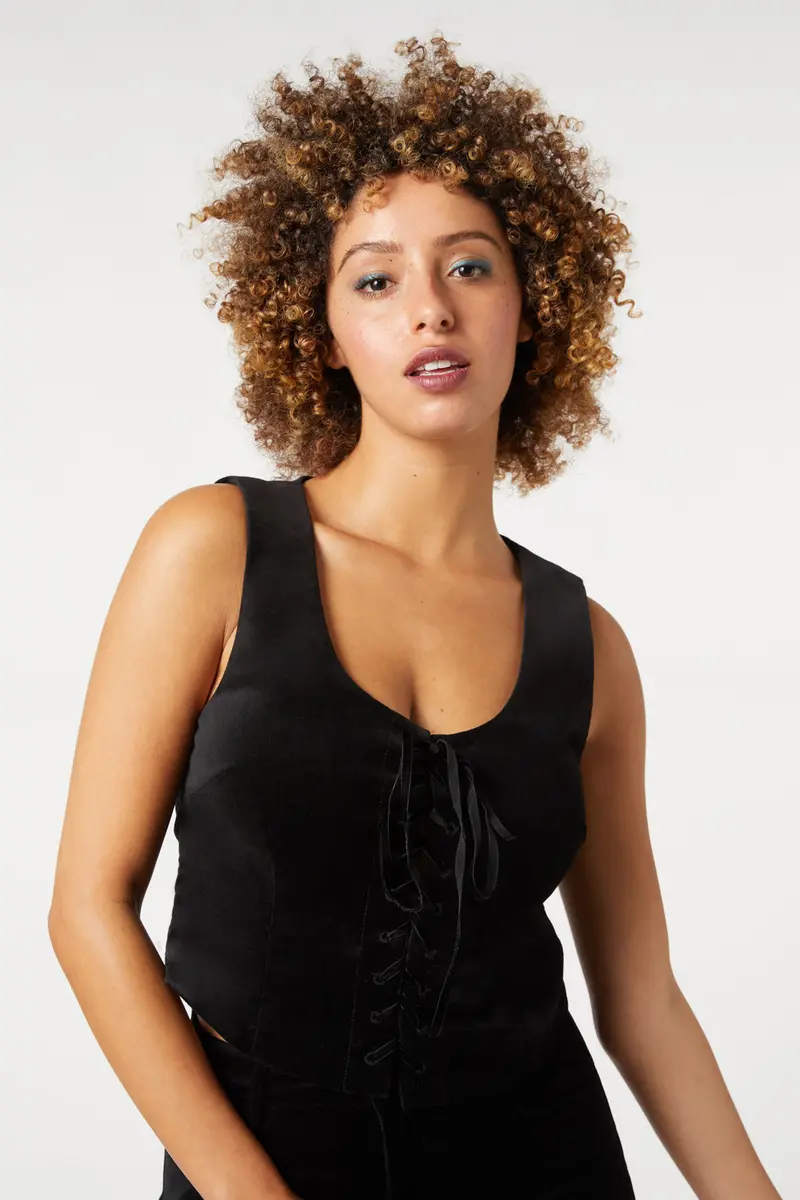 Sadie Velvet Vest 1