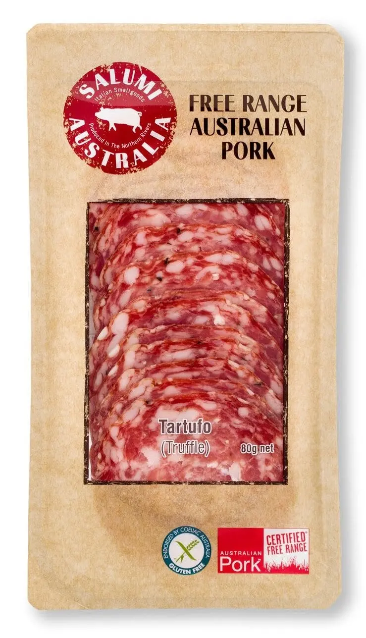 Salame Tartufo - Free Range Truffle Salami – Sliced 80G 1