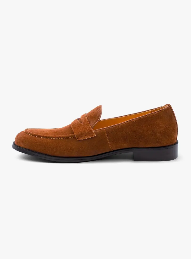 Santo Suede Cognac Brown Loafer 1