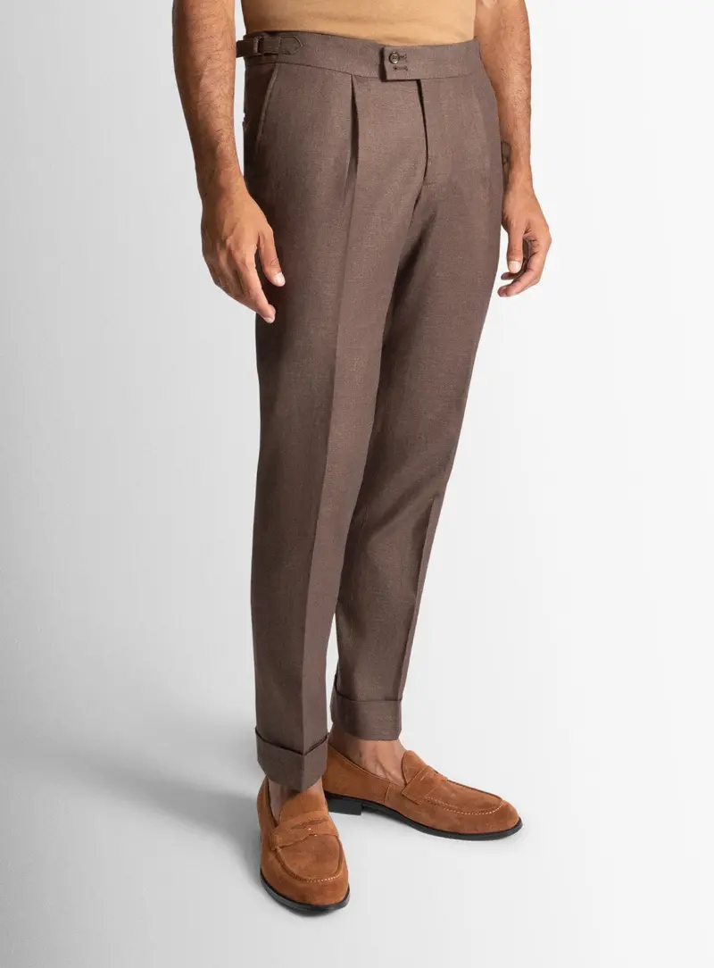 Santorini Espresso Brown Trousers 1
