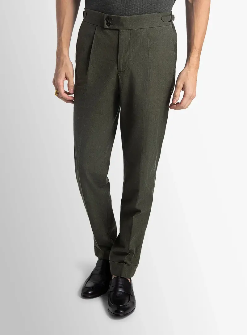 Santorini Olive Trousers 1
